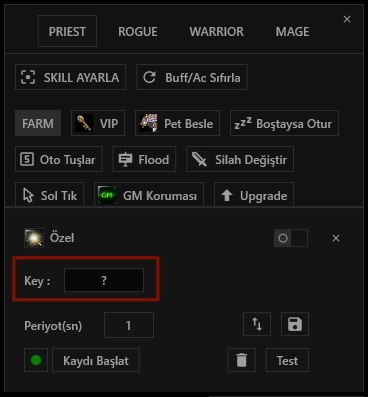 Özel makro pk detay Özel makro pk detay
