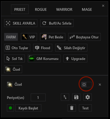 Özel makro aktivaston Özel makro aktivaston